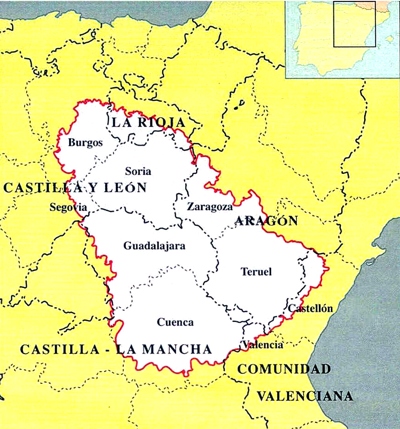 Delimitaciób de la Serranía Celtibérica