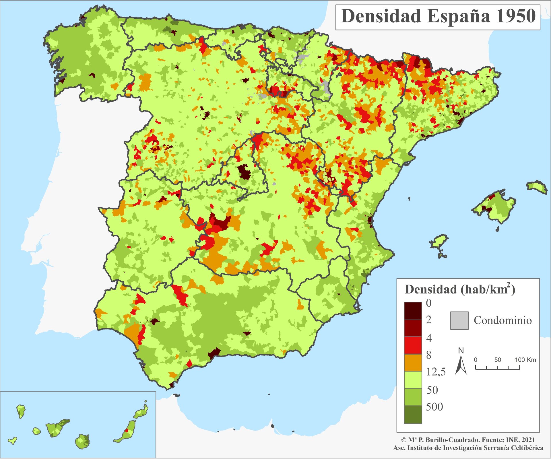 Densidad 1950